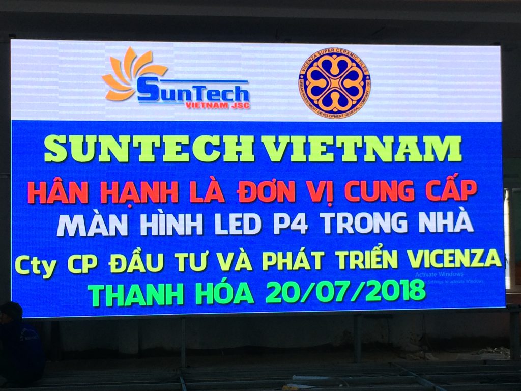 Màn hình LED P4 – VICENZA Thanh Hóa 