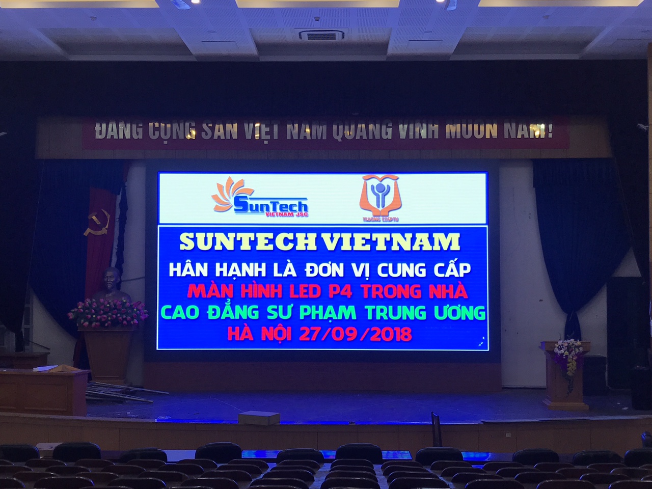 Màn hình LED P4 Cao đẳng sư phạm Trung Ương