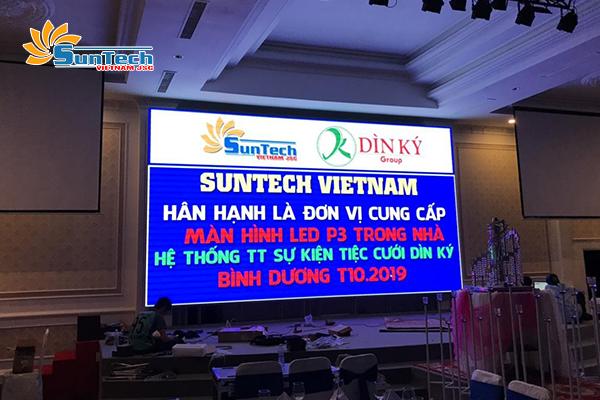 giá màn hình led sân khấu tiệc cưới