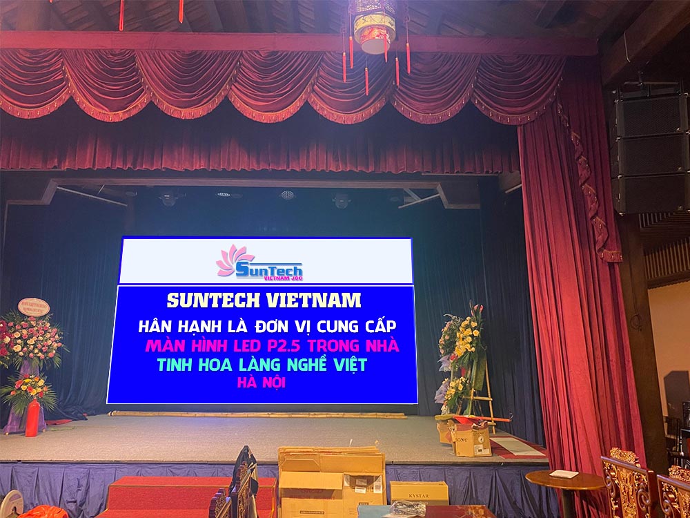 Lắp đặt màn hình LED hội trường tại Tinh hoa làng nghề Việt