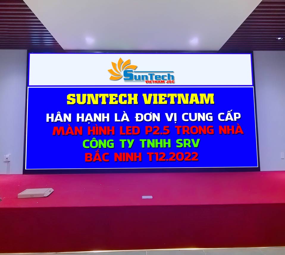 Lắp đặt màn hình LED công ty  TNHH SRV Bắc Ninh