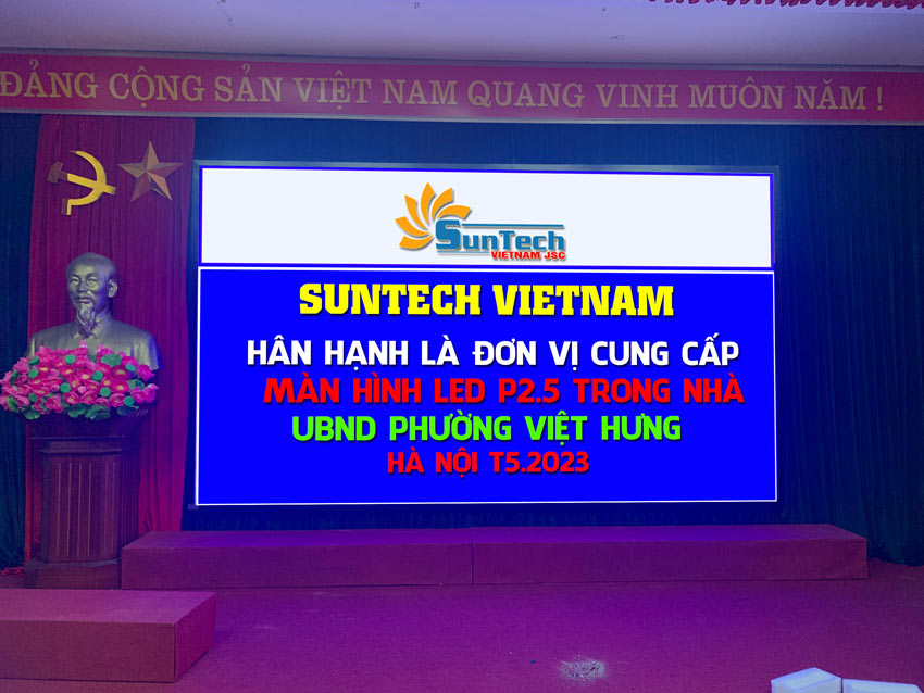 Lắp màn hình LED cho UBND phường Việt Hưng Hà Nội